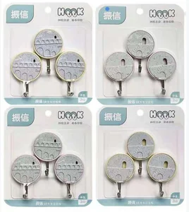 GANCHO ADESIVO C/3 EM9663